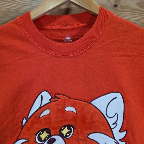 Disney Spirit Jersey Cat Freakin Adorable Cropped Women Large Orange - Picture 2 of 11